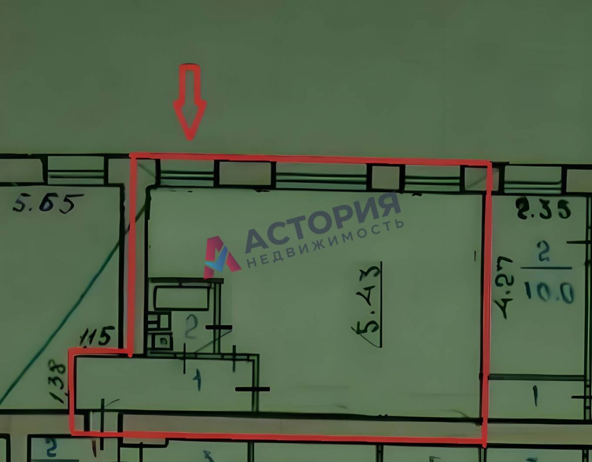 Пушкинский проезд 4Б, 42.00 кв.м.